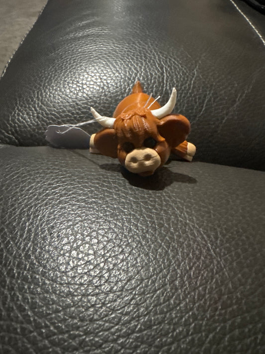 3D Printed highland cow