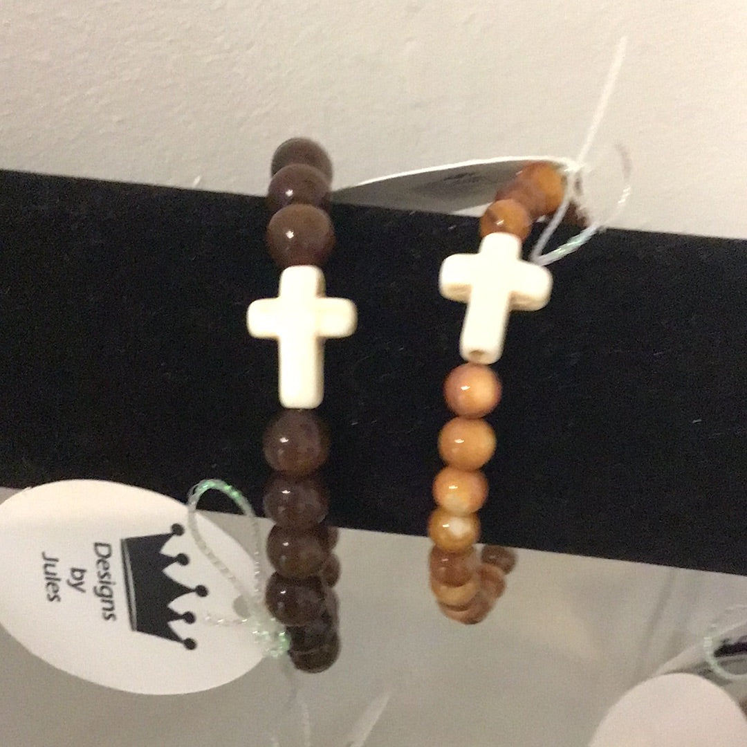 Beaded Cross Bracelet DBJ