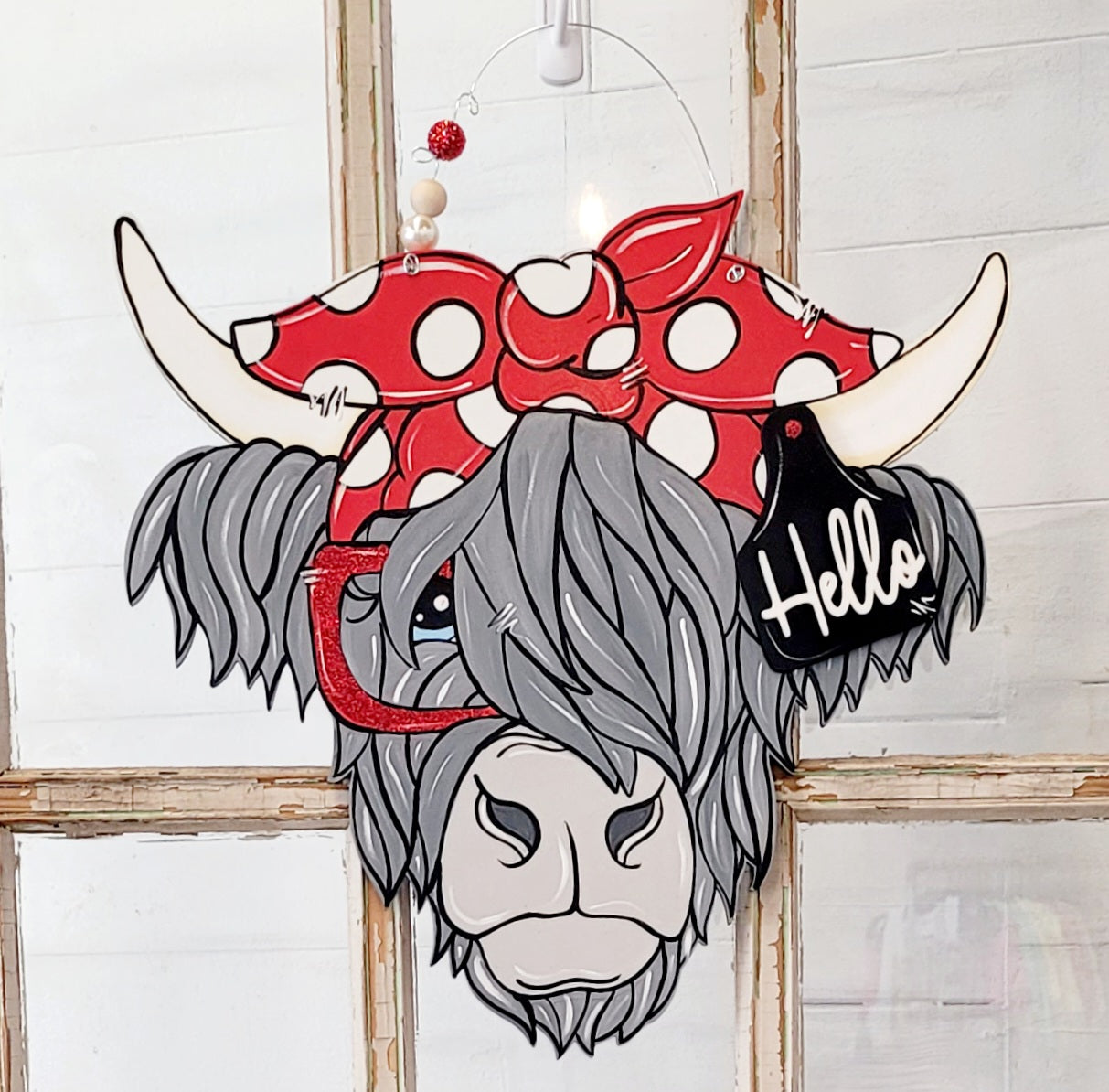 Door Hanger: Highland Cow