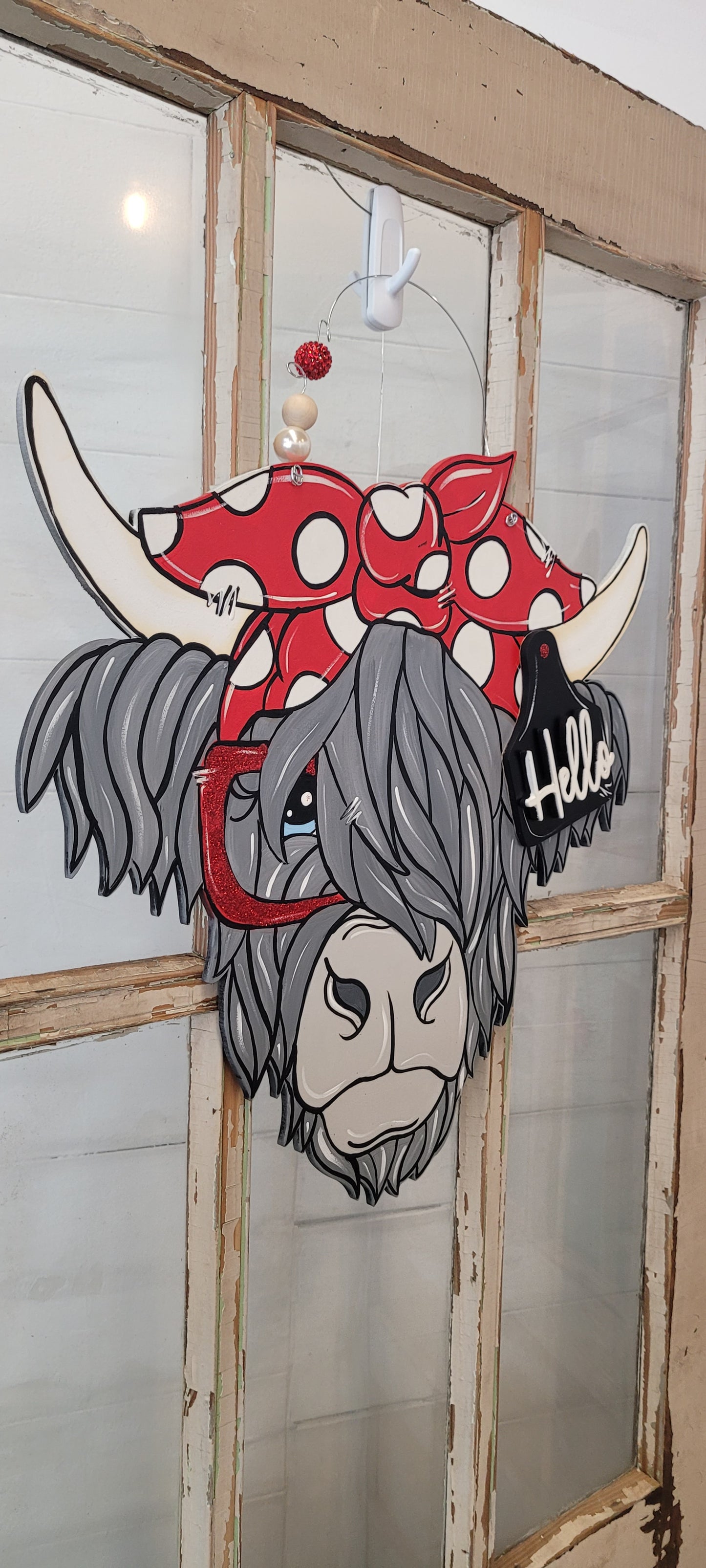 Door Hanger: Highland Cow