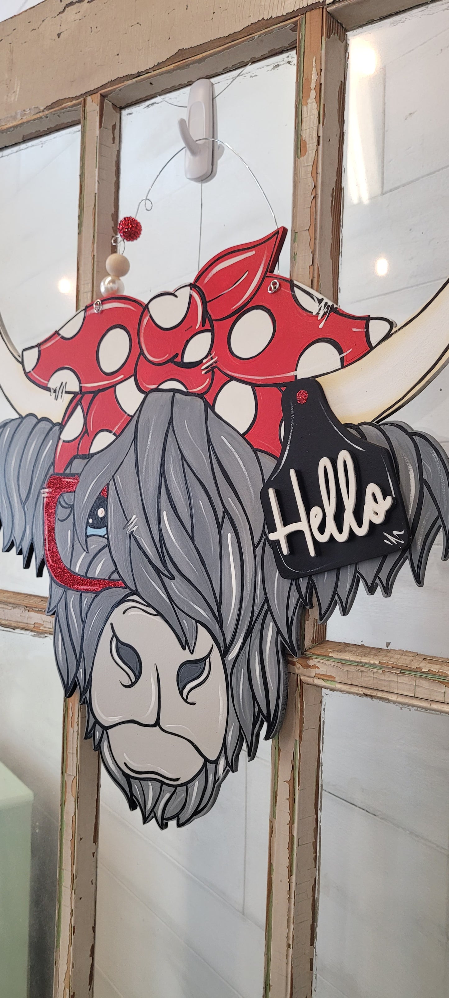 Door Hanger: Highland Cow