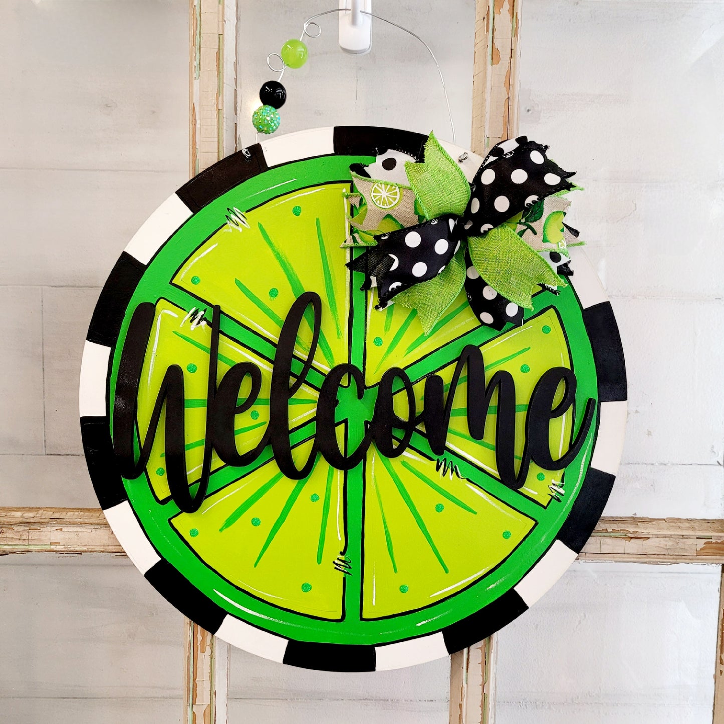 Door Hanger: Lime Welcome