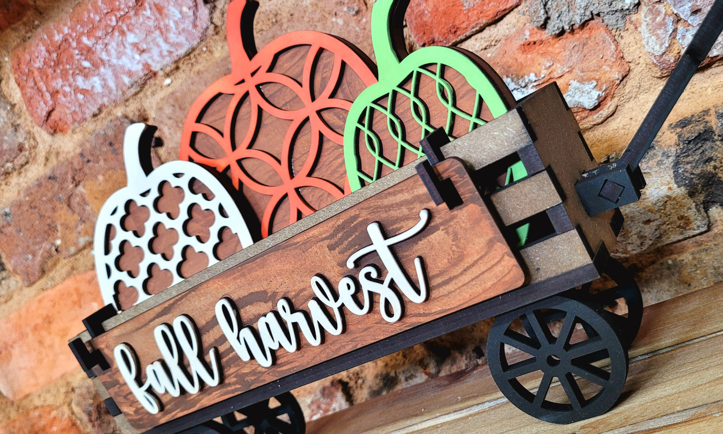 Wagon Shelf Sitter: Fall Harvest (full set)