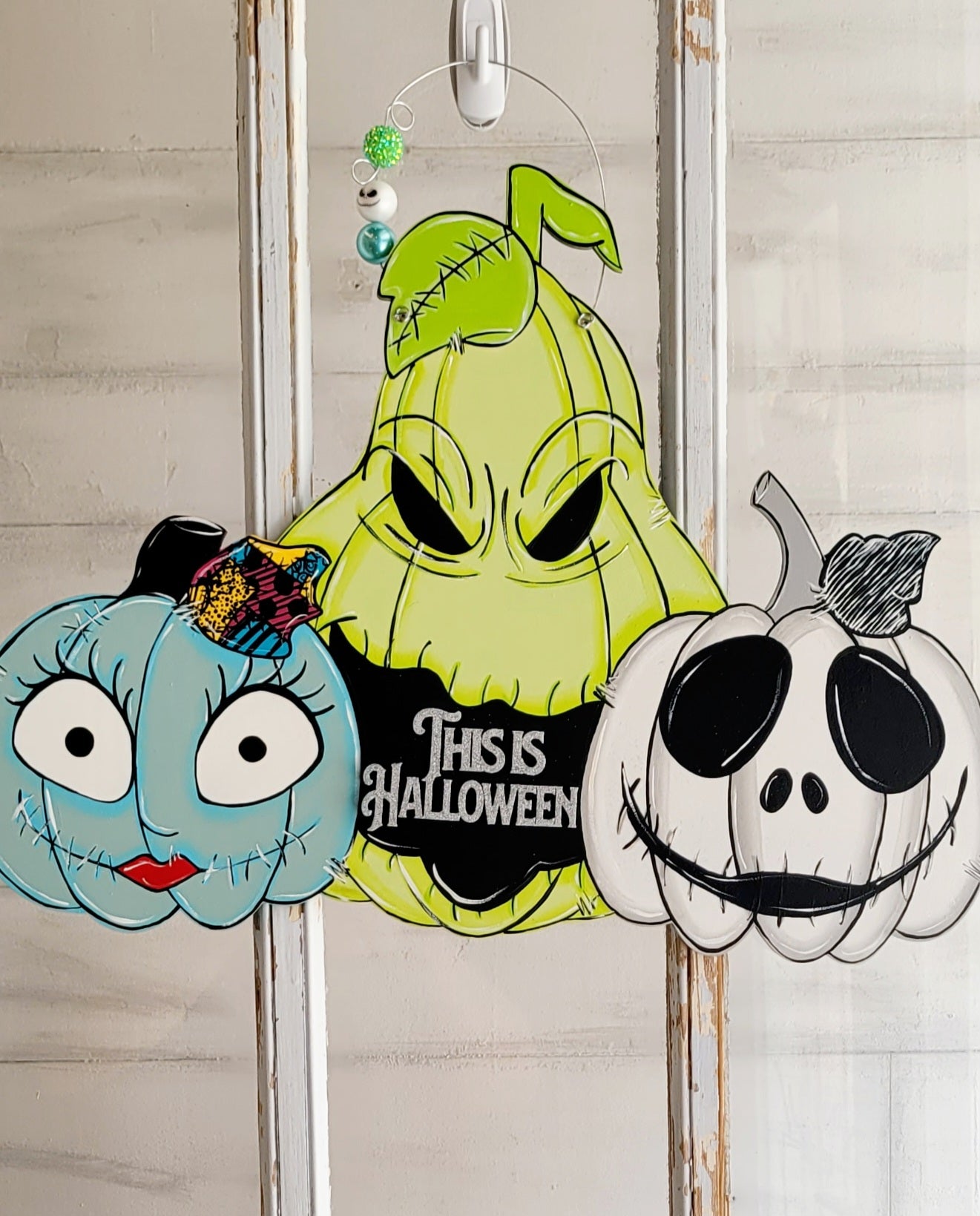Jack, Sally, and Oogie Boogie Pumpkins