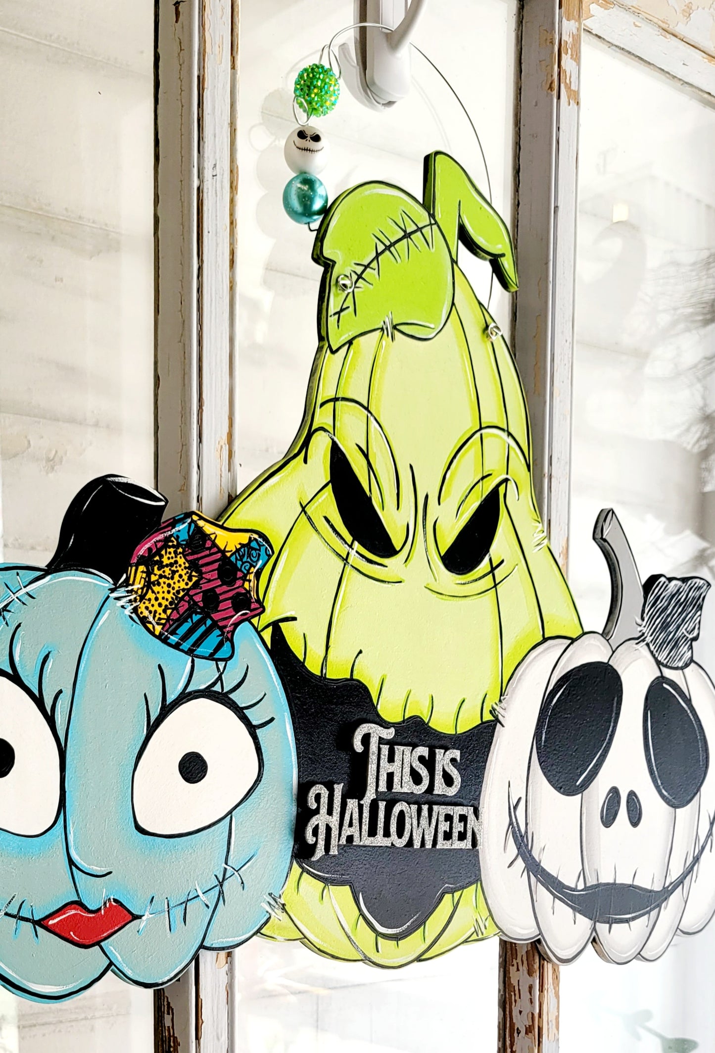 Jack, Sally, and Oogie Boogie Pumpkins