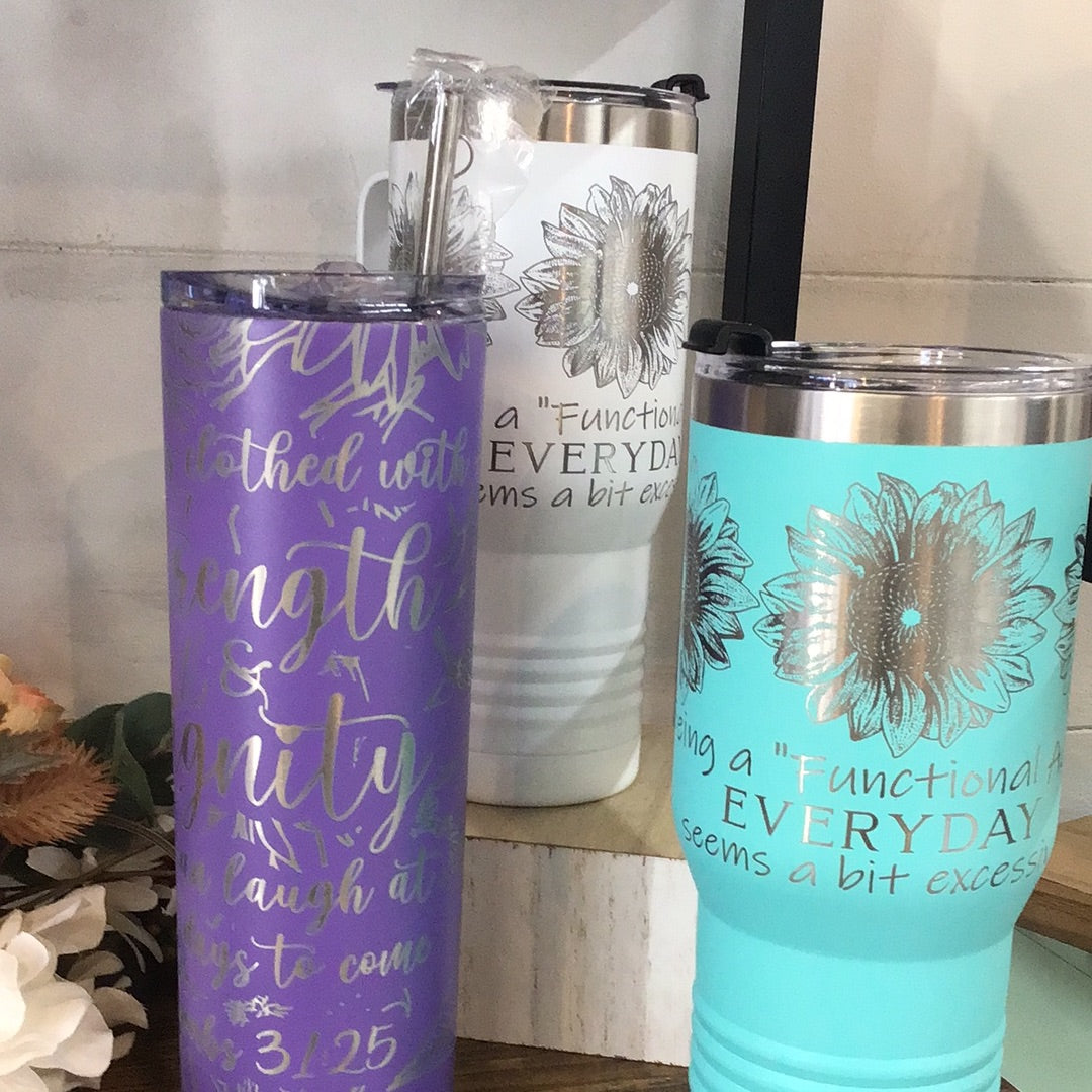 Engraved Tumbler Cups
