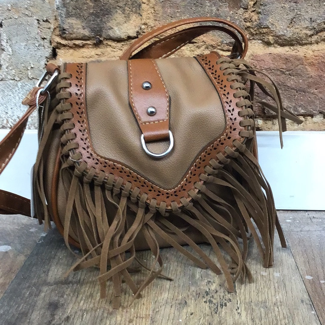 Brown Fringe Purse