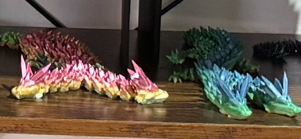 3D Printed 2 headed dragon