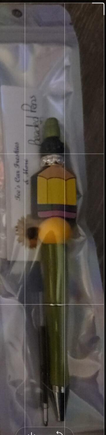 Beaded Pens with extra refill