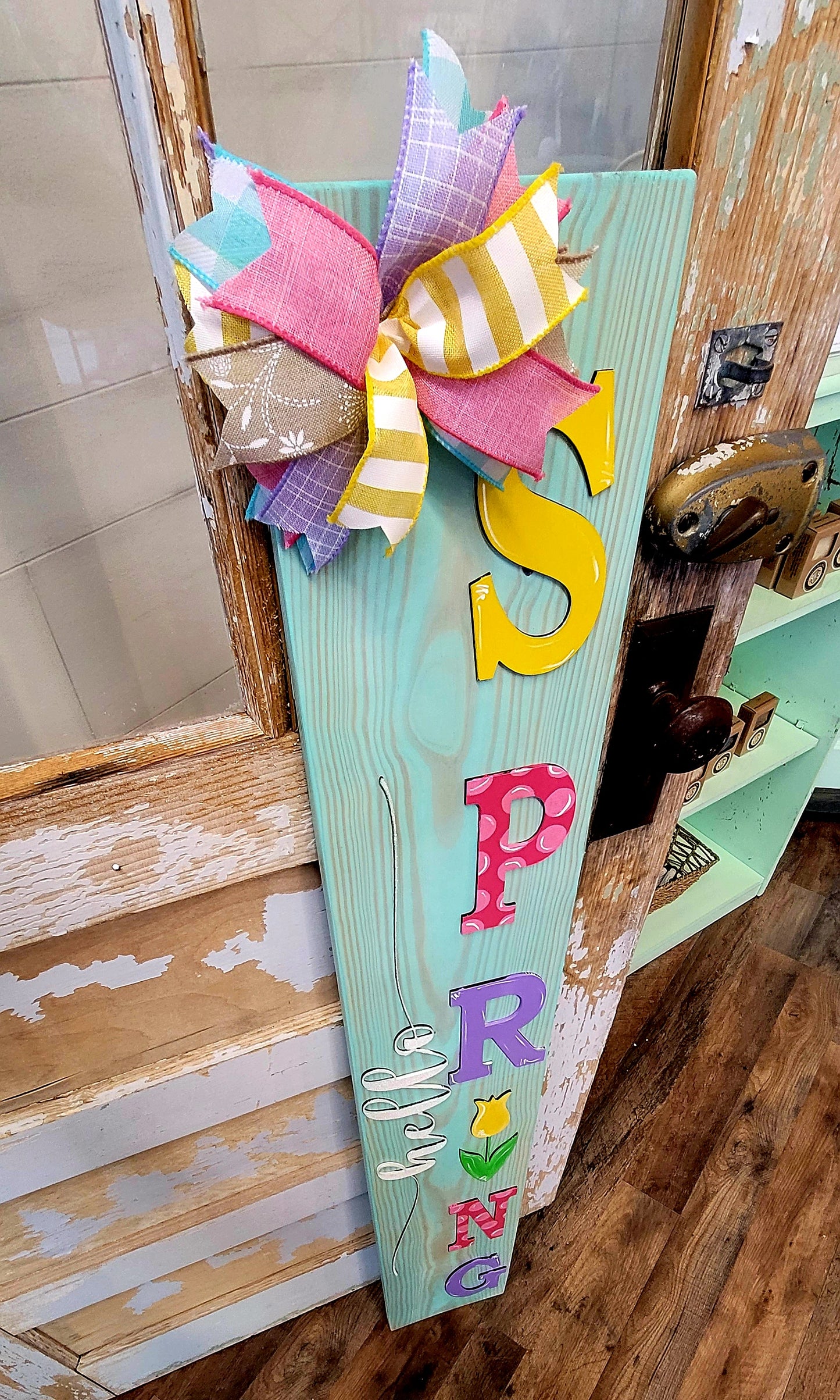 DIY Workshop: Welcome Spring Porch Leaner