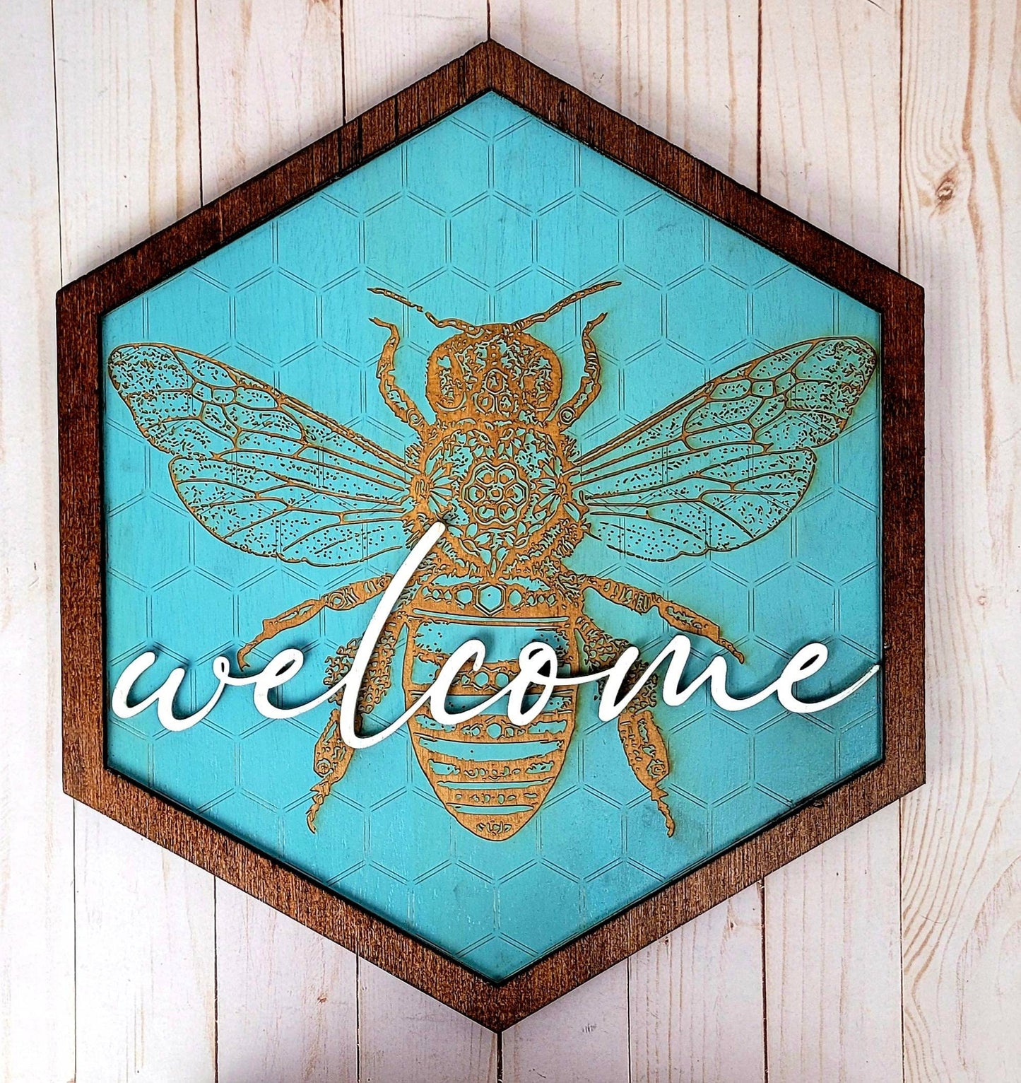Honey Bee Welcome Sign