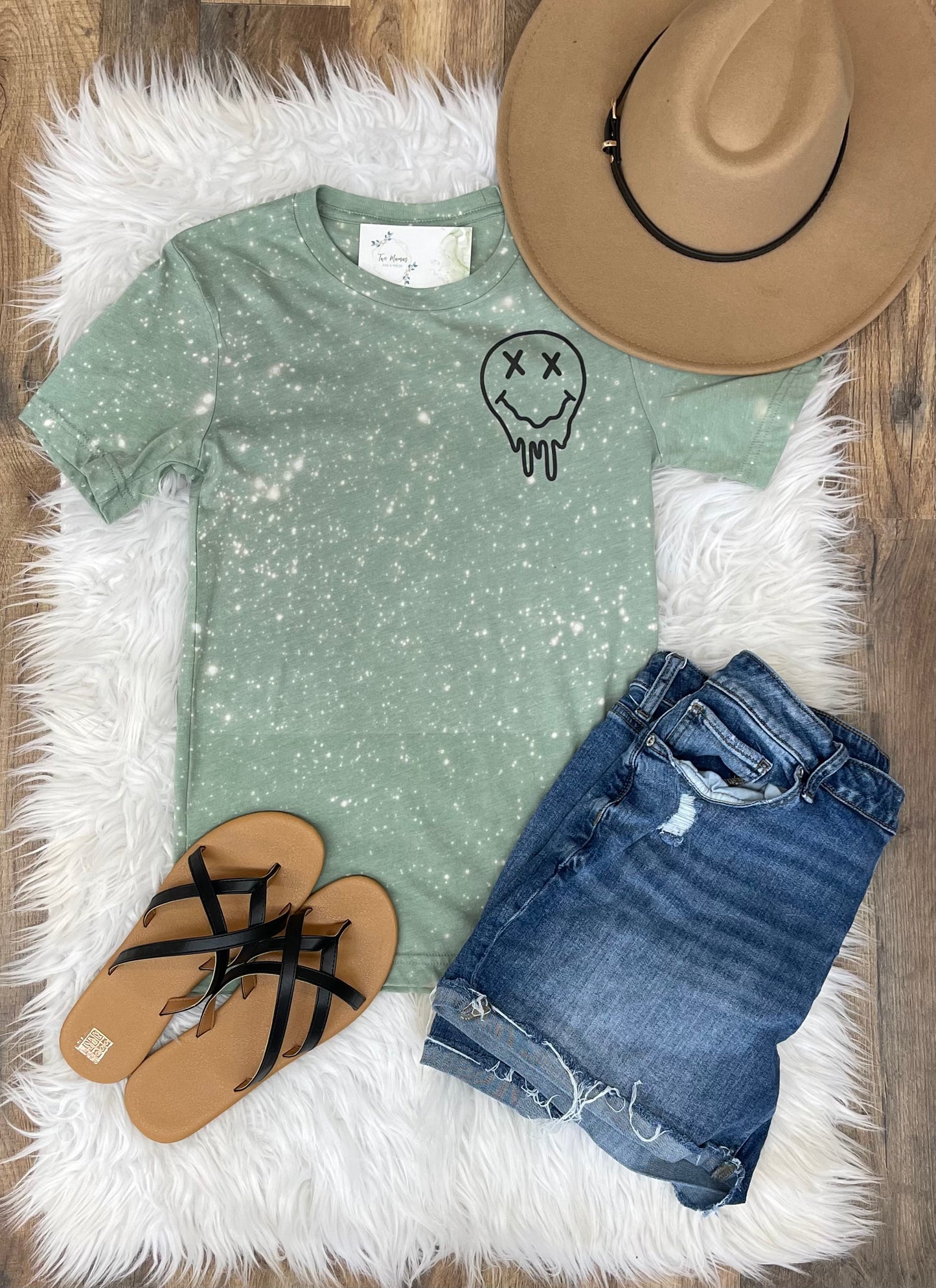 Overstimulated Moms Club Bleached Shirt