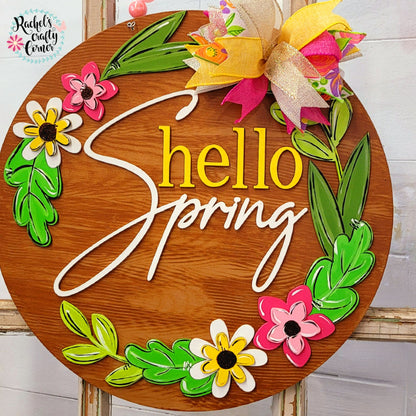 Hello Spring Door Hanger