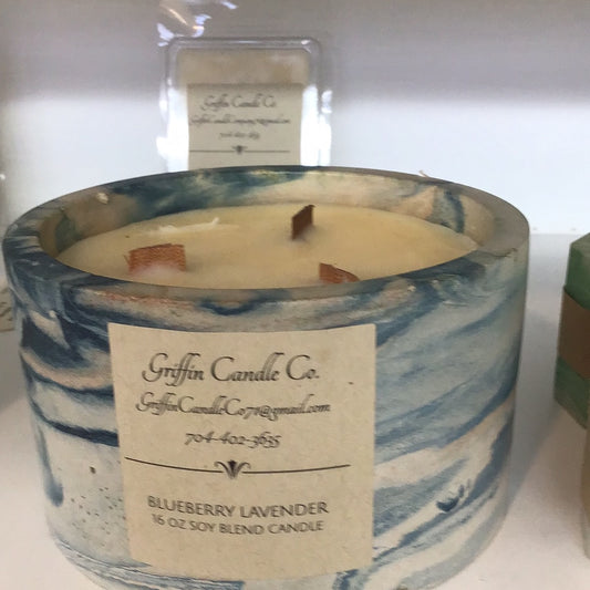 16oz Marbled Candle GCC