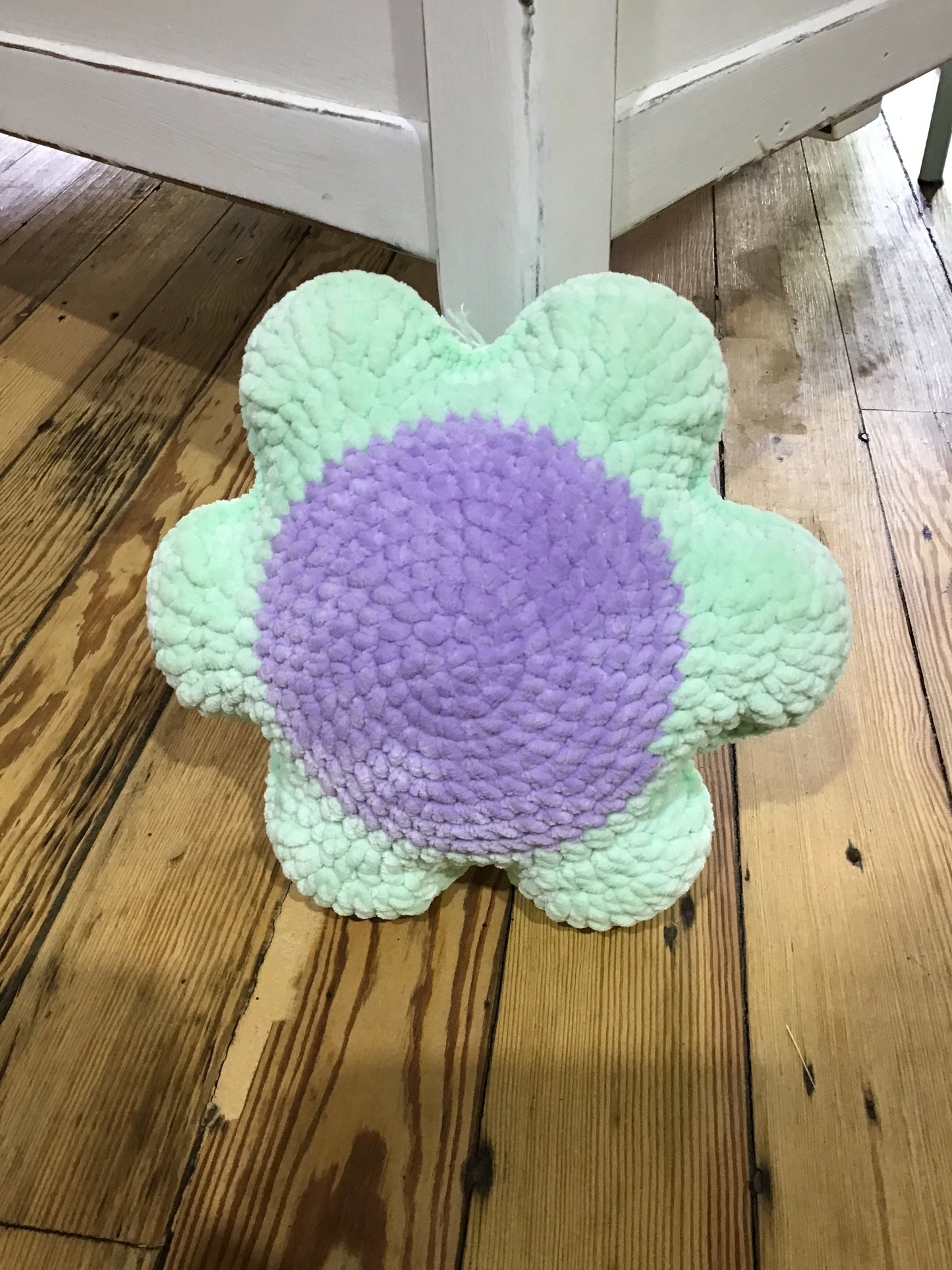Crochet Flower Pillow