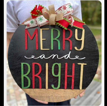Private: MMLT Christmas/Winter Door Hanger Workshop: November 12th