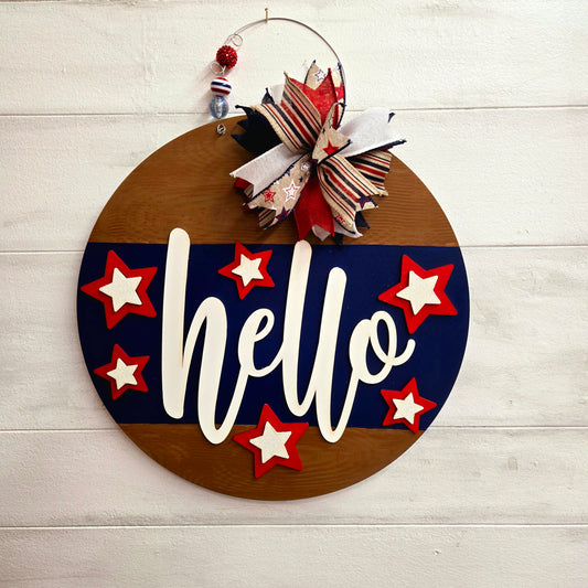 Patriotic/Americana Themed Door Hanger Workshop: May 7th @ 6:30pm