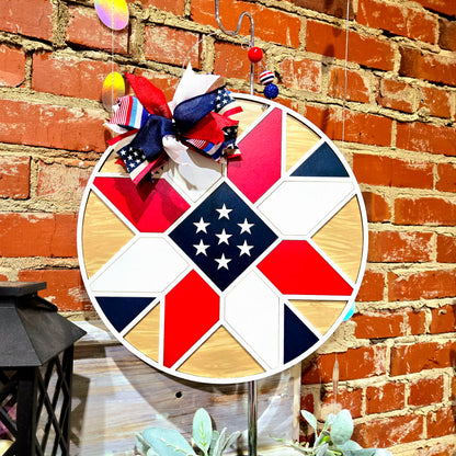 Barn Quilt Style Door Hanger