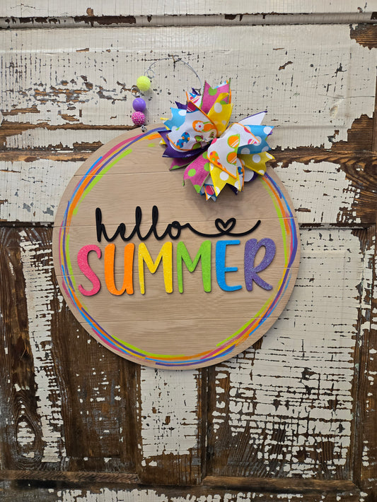 Summer Theme Door Hanger Workshop: June 19th @ 6:30