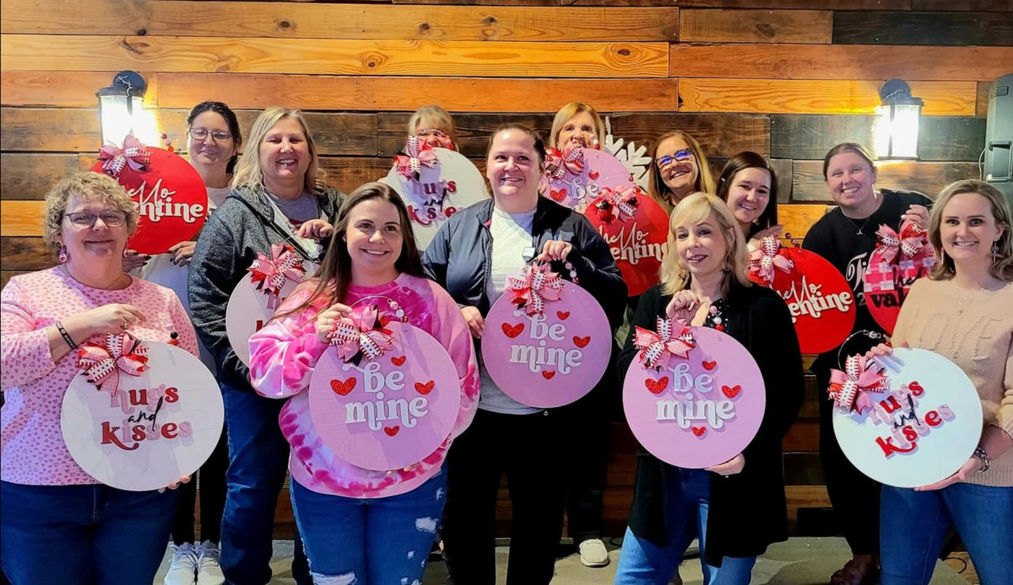 Paint and Sip February 6th: Valentine's Door Hangers