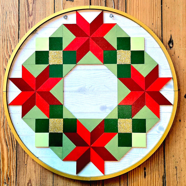 Barn Quilt Wreath