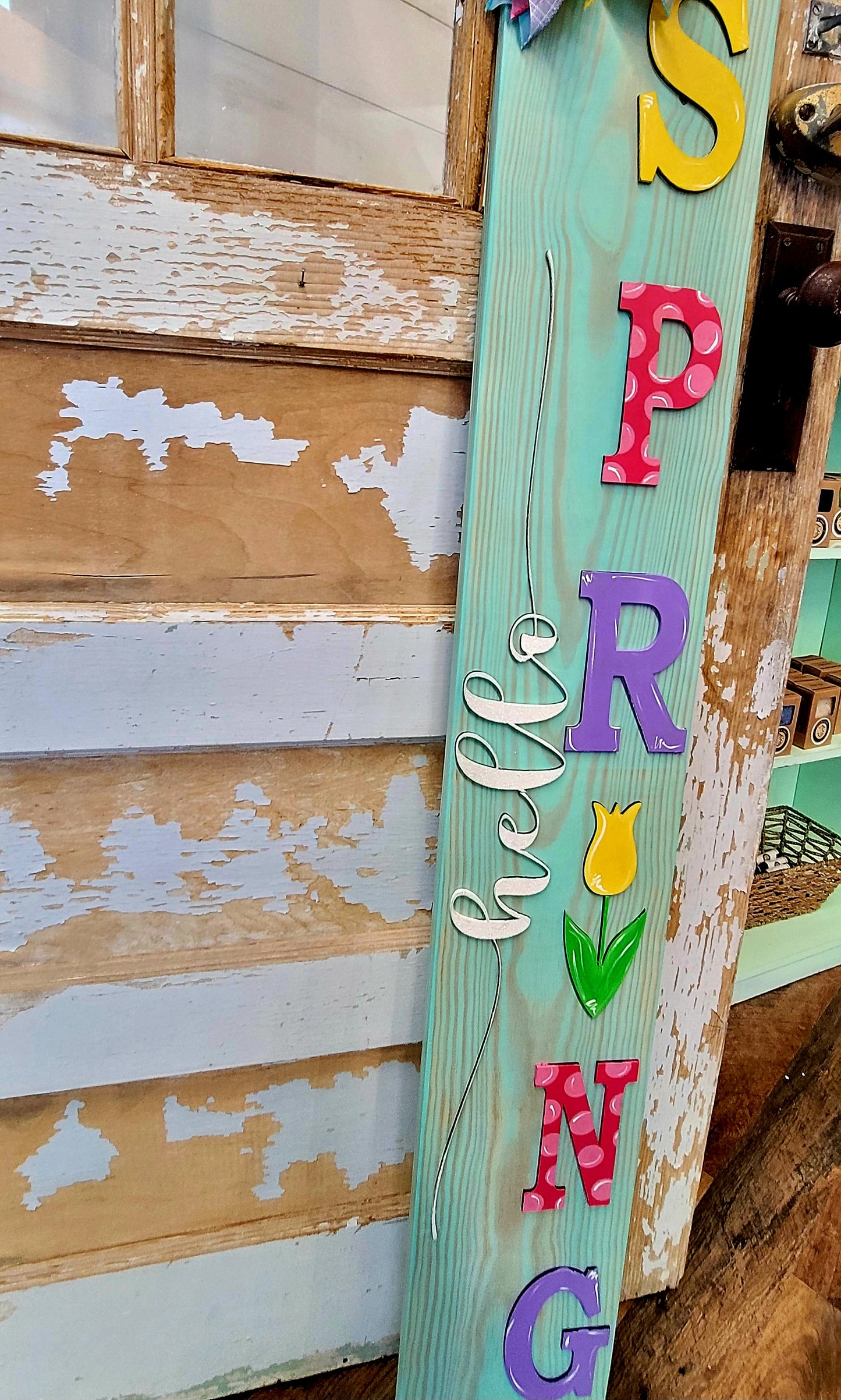 DIY Workshop: Welcome Spring Porch Leaner