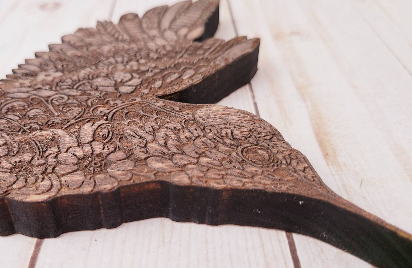 Wood Mandala Inspired Hummingbird Accent Pieces.