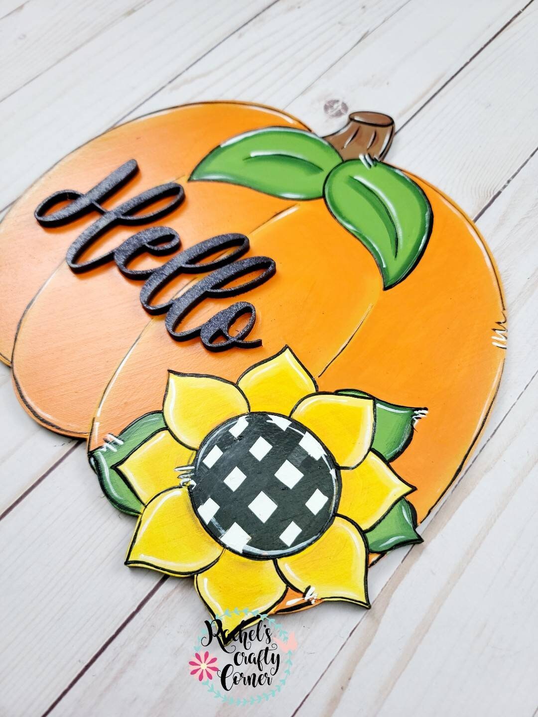 Sunflower Pumpkin Sign
