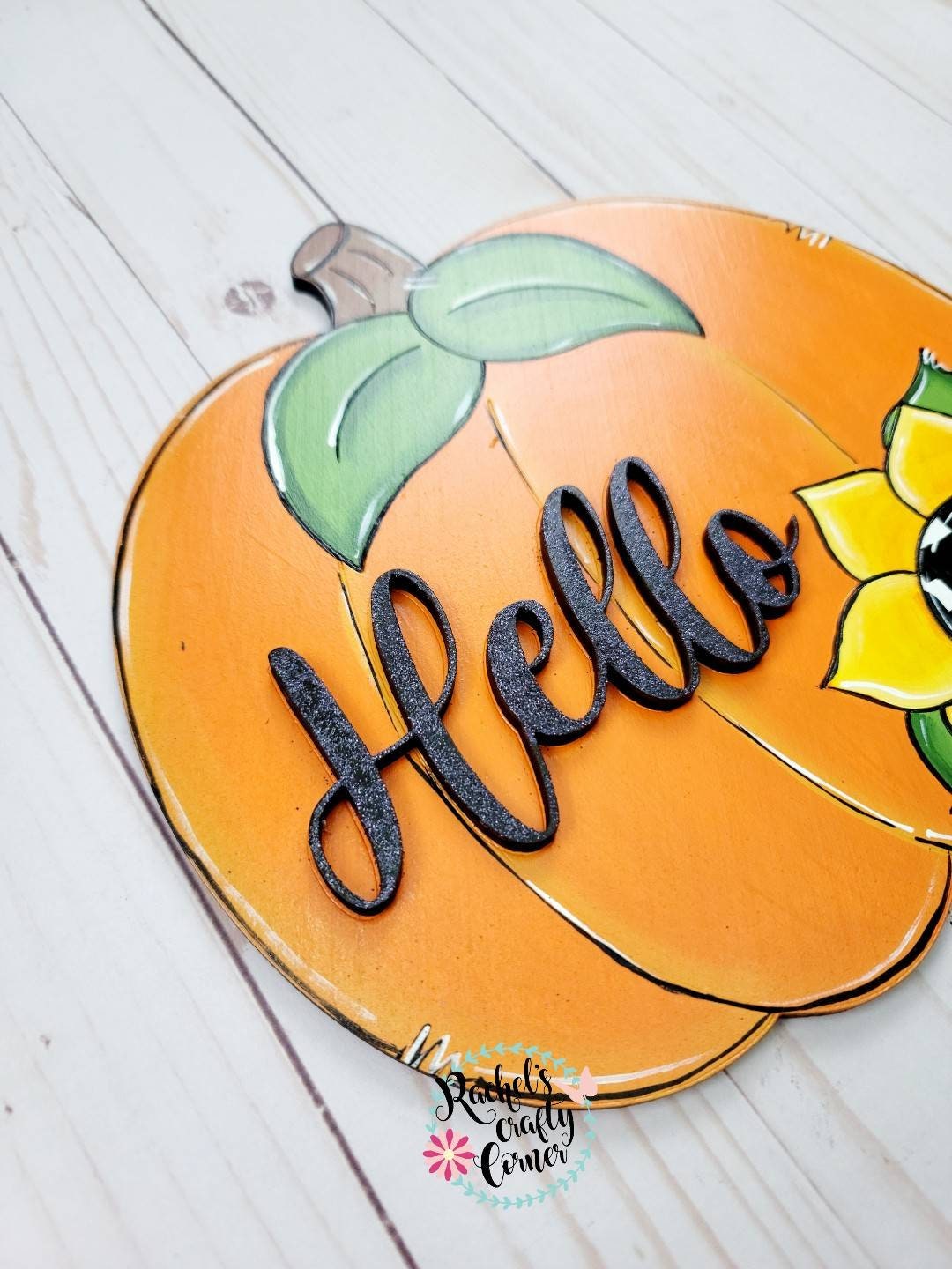 Sunflower Pumpkin Sign